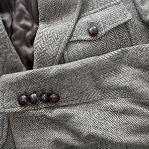 Dolce & Gabbana Gray Herringbone Jacket